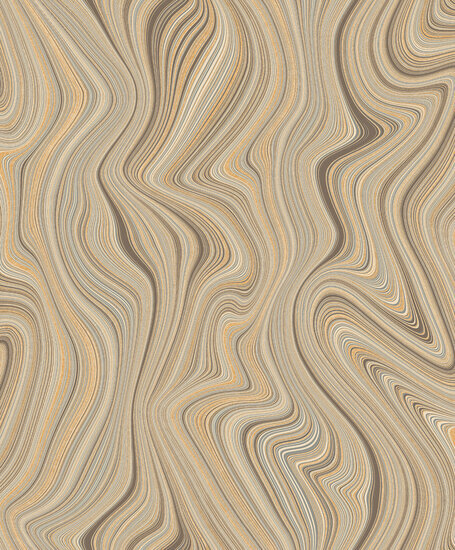 HookedOnWalls Silhouette Organic Lines 34852 Beige Behang