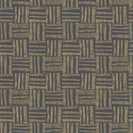 HookedOnWalls Tropical Weave Pierrot 18833 Zwart Behang