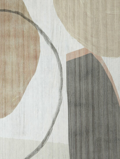 HookedOnWalls Aquarel Joyful 27720 Beige / Metallic Behang