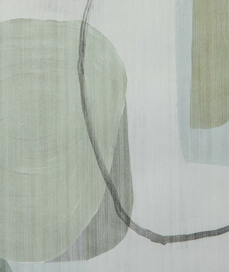 HookedOnWalls Aquarel Joyful 27721 Groen / Metallic Behang