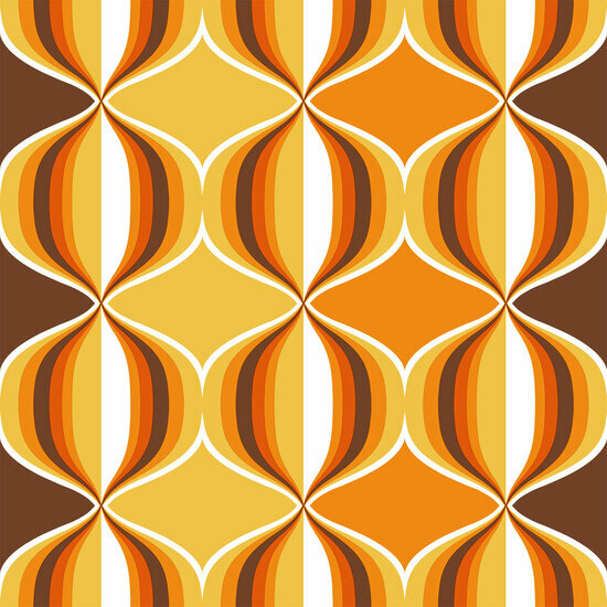 Sanders &amp; Sanders Grafisch 935269 Oranje Geel Behang