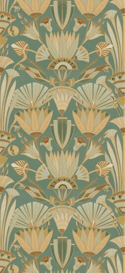 Casamance Bord Du Nil 76130304 - Bruin Behang