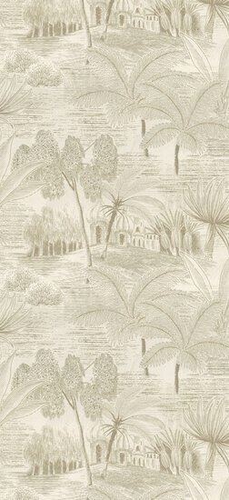 Casamance Bord Du Nil 76140814 - Geel Behang