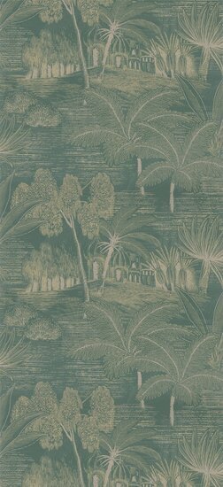 Casamance Bord Du Nil 76141120 - Geel Behang