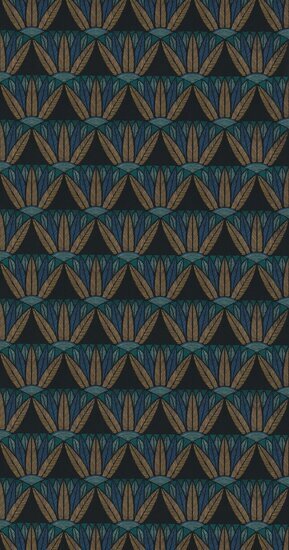 Casamance Bord Du Nil 76162038 - Blauw Behang