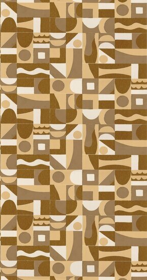 Casamance Bord Du Nil 76182854 - Geel Behang