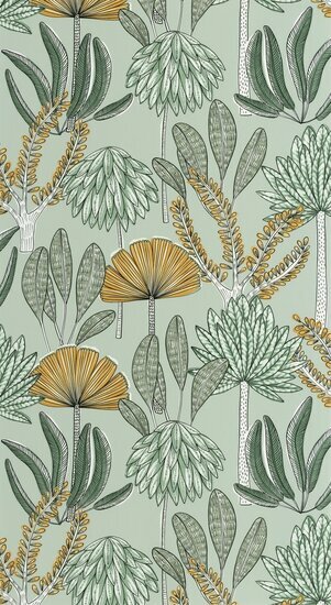 Caselio Wild WILD104937793 - Groen Behang