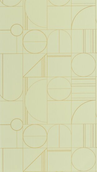 Caselio Outlines OTLS105067237 - Geel Behang