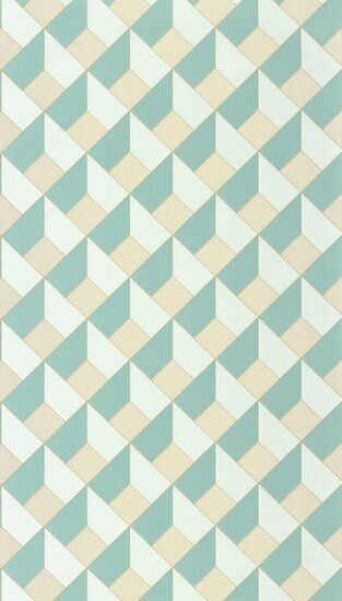 Caselio Outlines OTLS105096661 - Blauw Behang