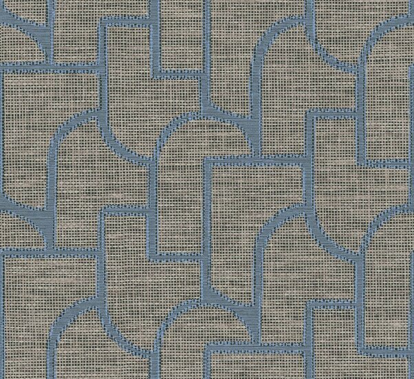 Arte Essentials Totem ESPARTO IBERICO 18915 Blauw/Grijs Behang