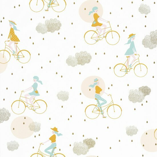 Caselio Girl Power GPR100846226 - Blauw Behang