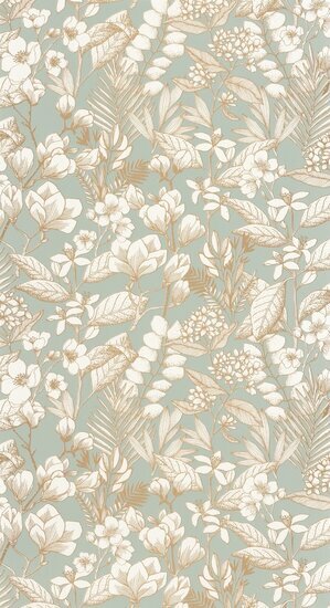 Caselio Flower Power FLP101857024 - Groen Behang