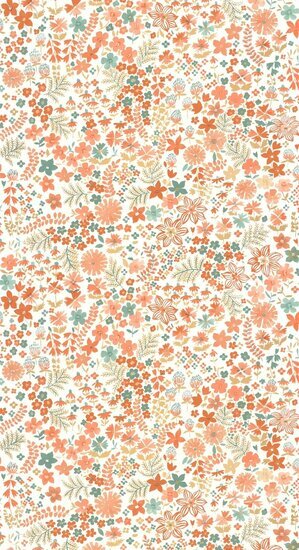 Caselio Flower Power FLP101863073 - Oranje Behang