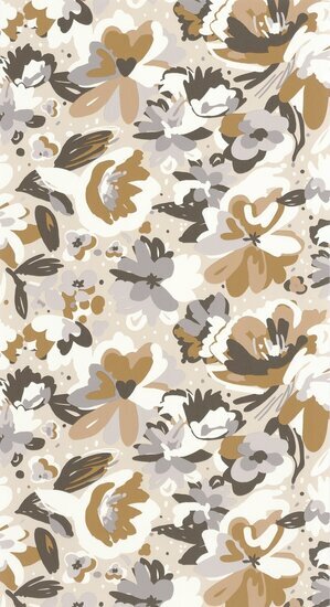 Caselio Flower Power FLP101871090 - Grijs Behang