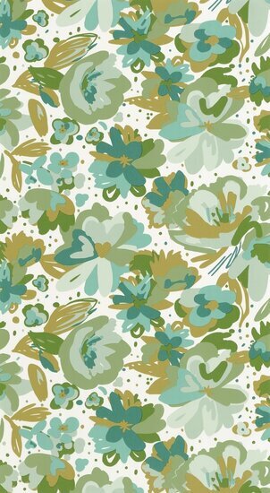 Caselio Flower Power FLP101877175 - Groen Behang