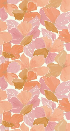 Caselio Flower Power FLP101884032 - Roze Behang