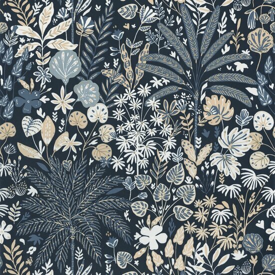 Caselio Hygge HYG100596913 - Blauw Behang