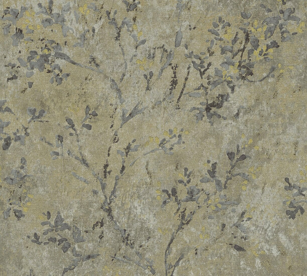 AS Creation Stories of Life - 39650-1 / 396501 Grijs Behang