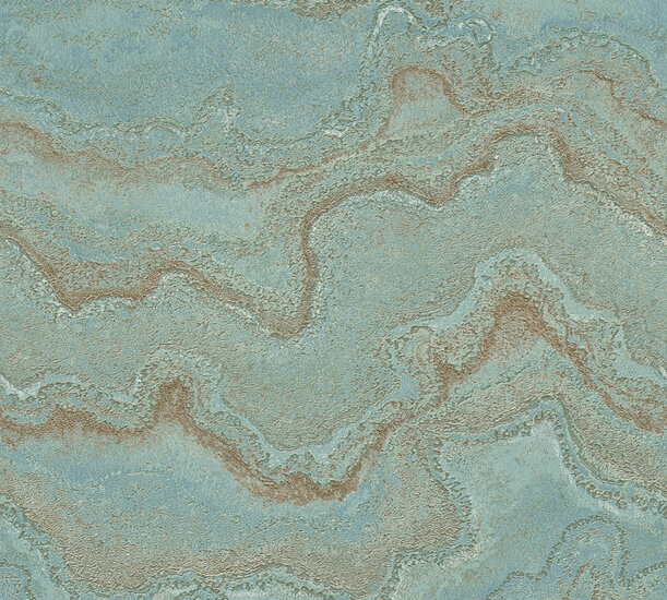 AS Creation Stories of Life - 39659-1 / 396591 Turquoise Behang