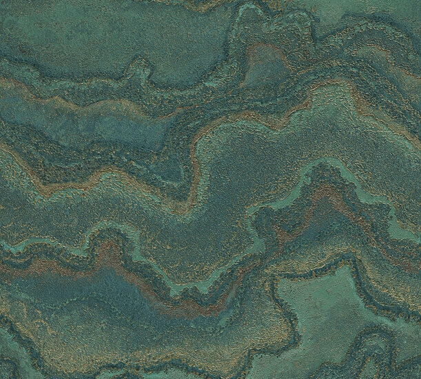 AS Creation Stories of Life - 39659-3 / 396593 Groen Behang