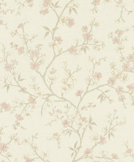 Rasch Country Charme 456745 Roze Behang