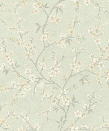 Rasch Country Charme 456769 Blauw Behang