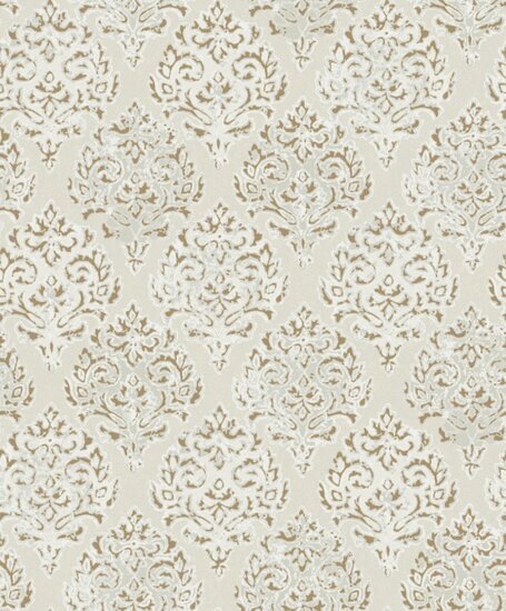 Noordwand Lustre MT2020 Cr&egrave;me / Goud Metallic Behang