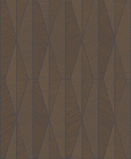 Khr&ocirc;ma by Masureel Mysa YSA306 Blauw / Brons Behang