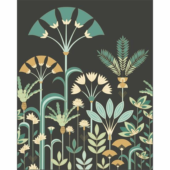 Caselio Elegance ELC105327005 - Groen Behang