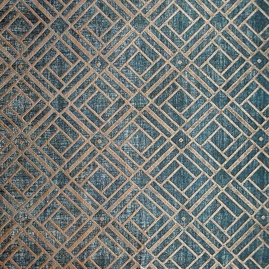 Casamance Louxor 70740466 - Blauw Behang