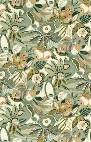 Casamance Casa Azul 76300202 - Groen Behang