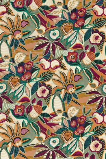 Casamance Casa Azul 76300406 - Multicolours Behang