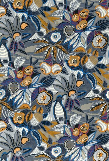 Casamance Casa Azul 76300508 - Blauw Behang