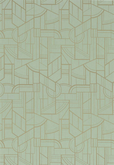 Casamance Faubourg Des Lumi&egrave;res 76292854 - Groen Behang