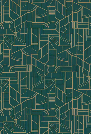 Casamance Faubourg Des Lumi&egrave;res 76292956 - Groen Behang