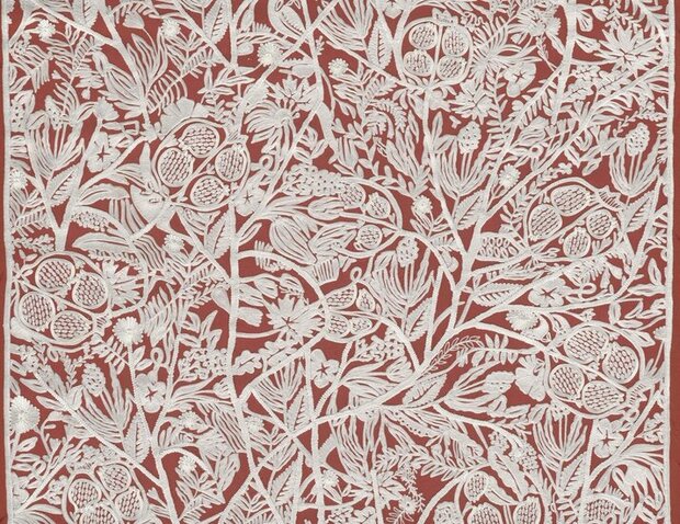 Arte Le Couturier LA PERLE 58536 Oranje Behang