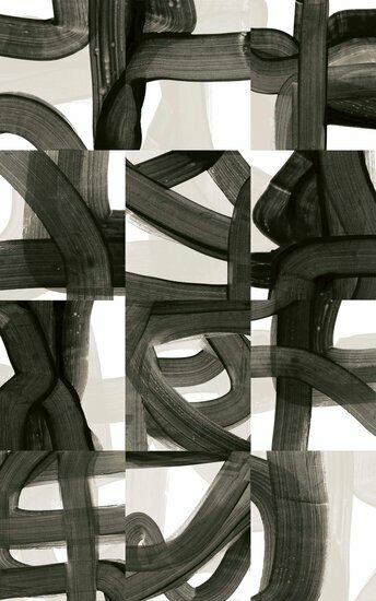 Arte Rivage GRANDEUR RIV62 Zwart / Grijs Behang