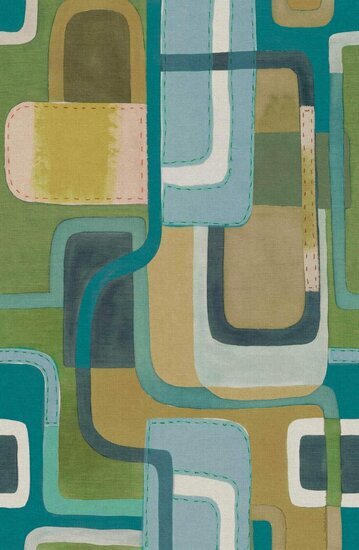 HookedOnWalls CABANE ALMA 20922 Multicolour Behang