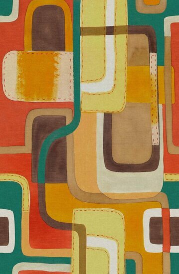 HookedOnWalls CABANE ALMA 20923 Multicolour Behang