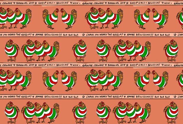 HookedOnWalls ENRIQUEZLAND GALLINE ITALIANE 25511 Behang