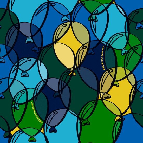 HookedOnWalls ENRIQUEZLAND BALLOONS 25525 Behang