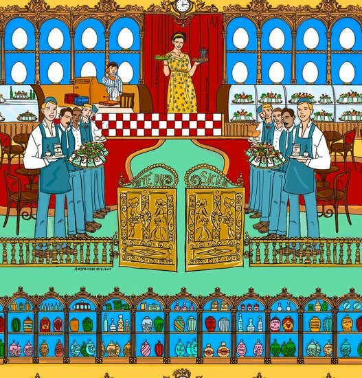 HookedOnWalls ENRIQUEZLAND PASTICCERIA 25534 Behang