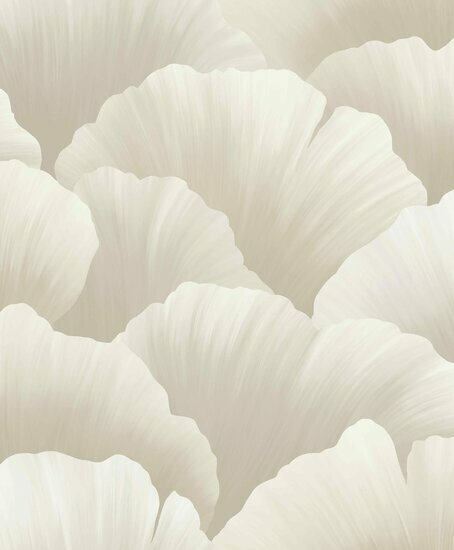 HookedOnWalls GINKGO GINKGO 21905 Cr&egrave;me Behang