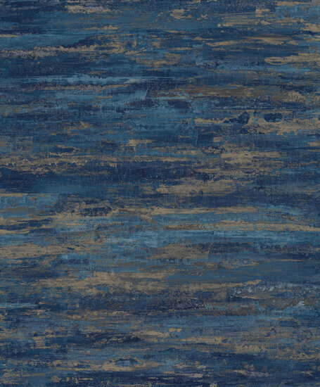 Dutch Wallcoverings Arcadia A68102 Blauw / Goud Behang