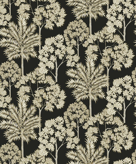 Dutch Wallcoverings Arcadia A71302 Zwart Behang