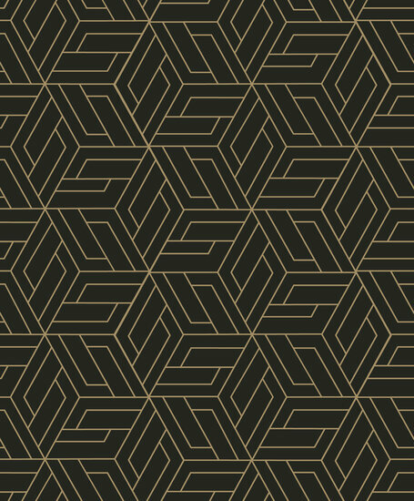 Dutch Wallcoverings Omura A67302 Zwart Behang