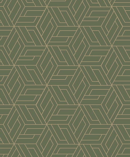 Dutch Wallcoverings Omura A67303 Groen Behang