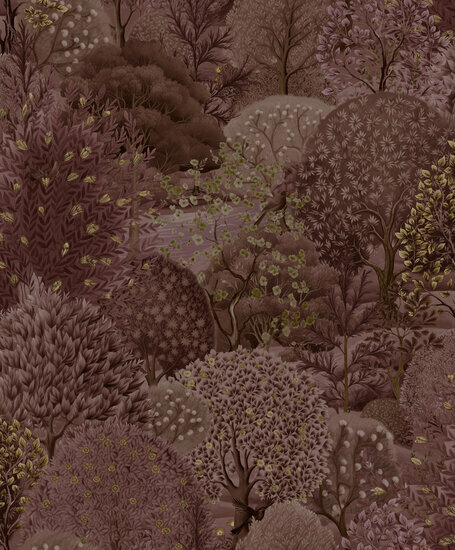 Dutch First Class Arboretum 91753 Paars / Rood Behang