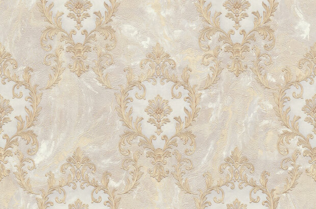 Dutch First Class Carrara Best 83602 Beige / Goud Behang