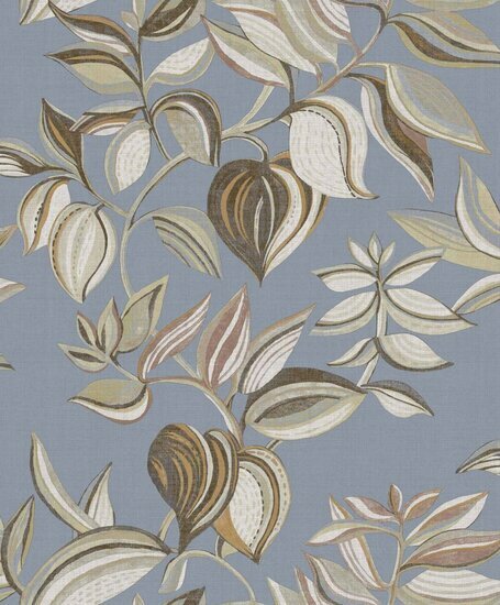 Noordwand Thai 26436 Blauw Bruin Behang